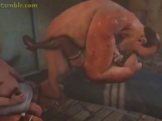 Lulu fucked hard in 3D monster sex film animation