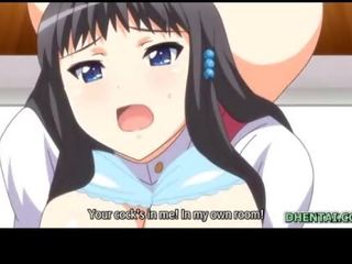 Bigboobed hentai bersama-pendidikan wetpussy fucked dan menelan air mani